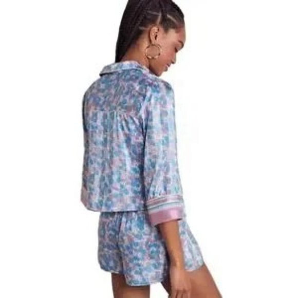 56% OFF 3Pc Nwt Free People Pillow Talk Satin Pajama Set LAVENDER & Nwt … - Picture 3 of 7